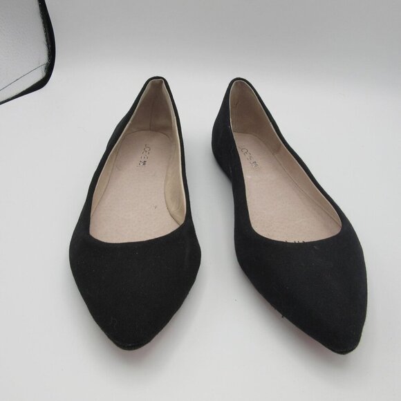 Joe's Jeans Black Flats Women's 6 Slip-on Pointed Toe Business - Picture 1 of 8